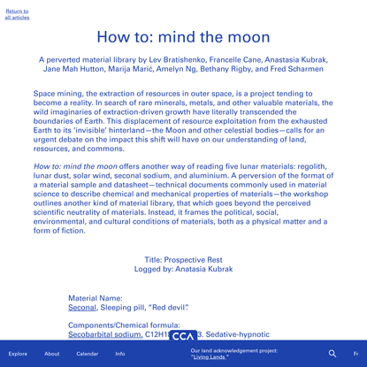 How to Mind the Moon