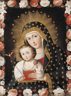 Madonna and Child with Bird