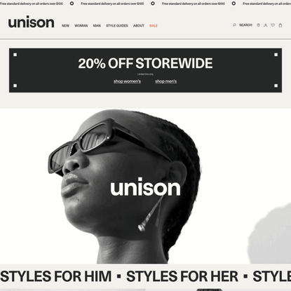 Our fashion. Your style. In Unison. | Unison Label