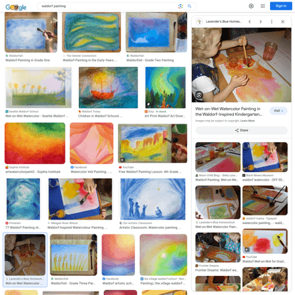 waldorf painting - Google Search