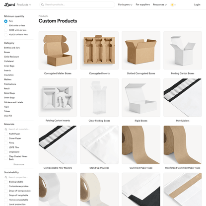 Custom packaging and print products — Lumi