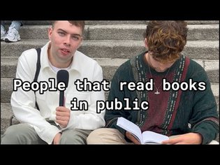 Cultural observations: people that read books in public