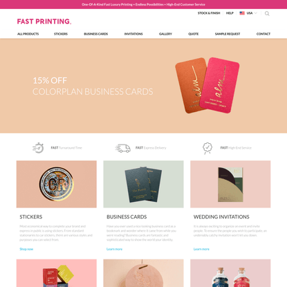Custom Printing Services Online USA | Fast Printing USA