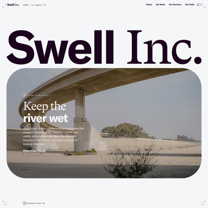 Swell Inc | Creative and Marketing for Social Justice