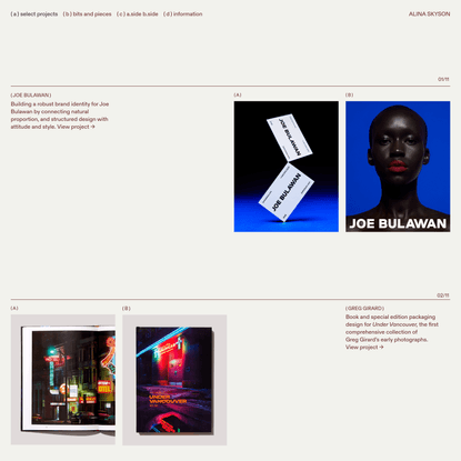 Alina Skyson (Design+Art Direction)