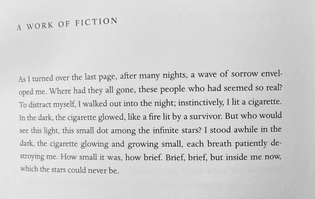 Louise Glück, 'A Work of Fiction'