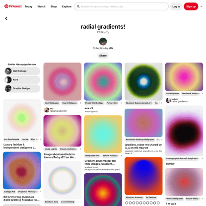 72 Radial gradients! ideas | aura colors, sensory art, wall collage