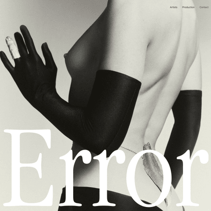 Error Management | Homepage