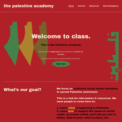 the palestine academy