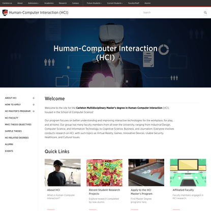 Human-Computer Interaction (HCI) - Carleton University