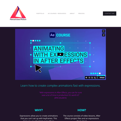 Course: Animating with Expressions in After Effects