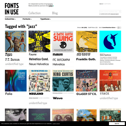 jazz - Fonts In Use