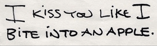 Jeff Buckley handwriting