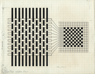 Anni Albers – Plate 10 from On Weaving, 1965