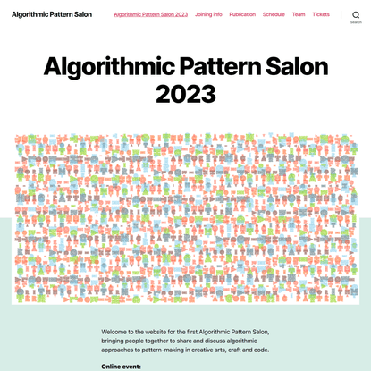 Algorithmic Pattern Salon