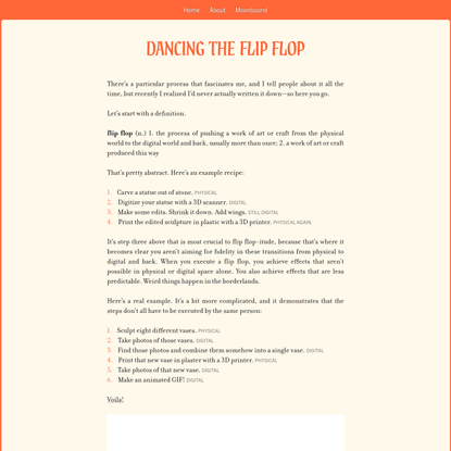 Dancing the flip flop