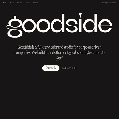 Goodside → A full-service brand studio