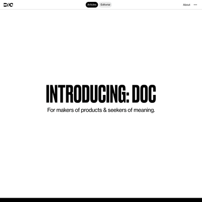 DOC • Introducing: DOC