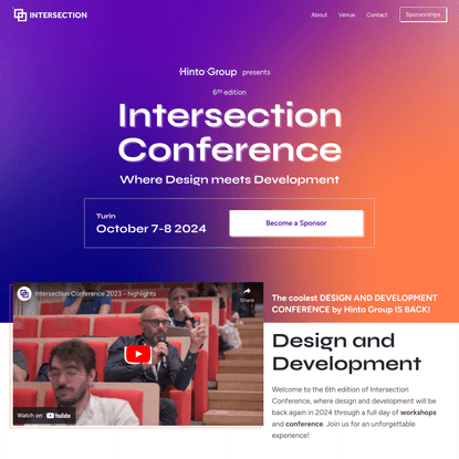 Intersection Conference | 7-8 October 2024