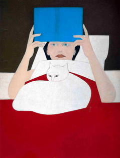 woman reading by will barnet