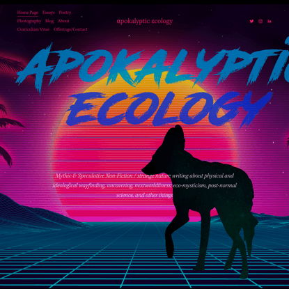 αpokalyptic εcology