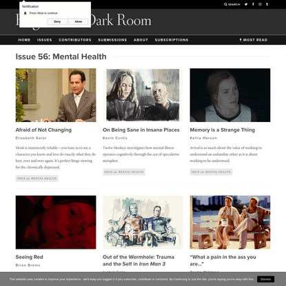 Issue 56: Mental Health Archives | Bright Wall/Dark Room