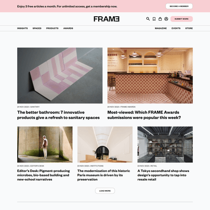 Frameweb | Interior design and architecture magazine exploring what’s next in spatial design.