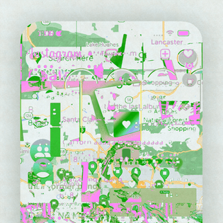 glitch mobile interface