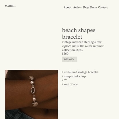 beach shapes bracelet — MAIDA