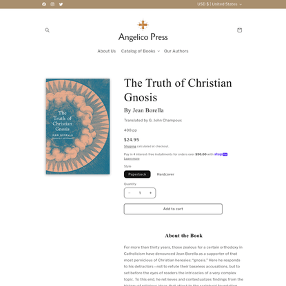 The Truth of Christian Gnosis, by Jean Borella