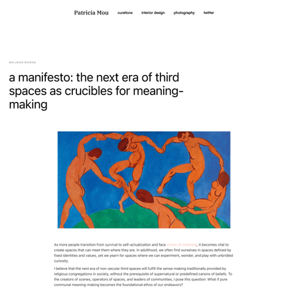 a manifesto: the next era of third spaces as crucibles for meaning-making