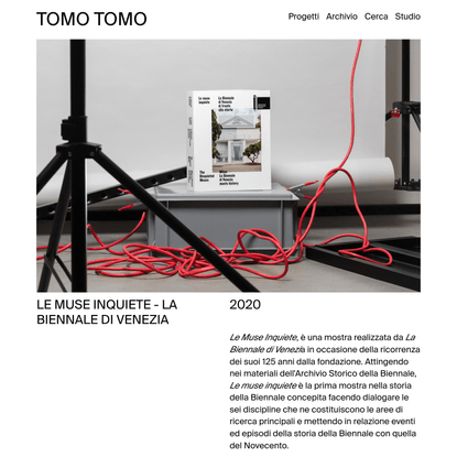 Le Muse Inquiete - La Biennale di Venezia - TOMO TOMO