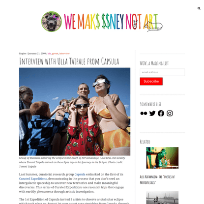 Interview with Ulla Taipale from Capsula