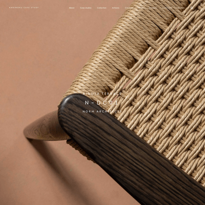 KARIMOKU CASE STUDY | Collection | N–DC01