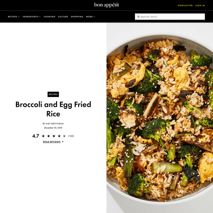 Broccoli and Egg Fried Rice
