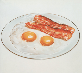 “Bacon & Eggs” (Airbrush) From Masao Saito’s Food Illustrations (1988) by Masao Saito
