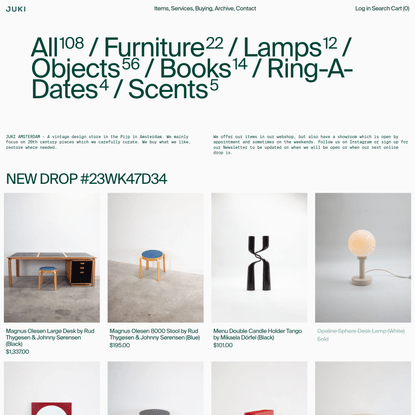 Juki Amsterdam - vintage design furniture and home decor