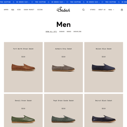 Men’s Shoes – Sabah