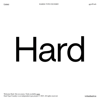 Hard Type Foundry