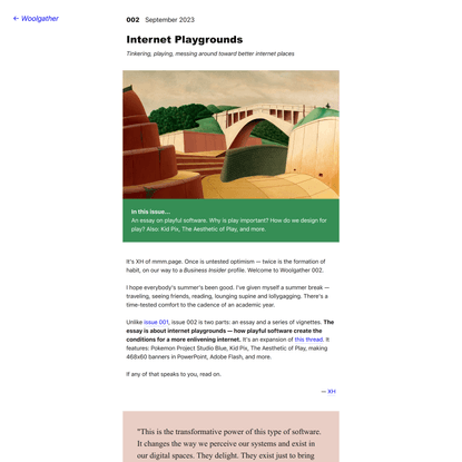 Issue 002 / Internet Playgrounds
