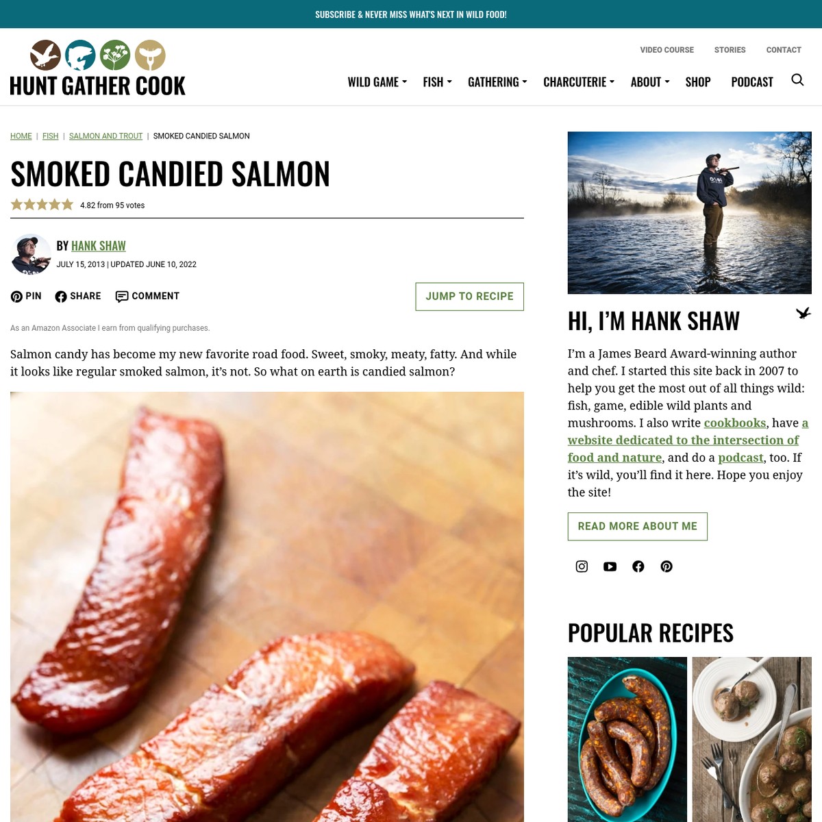 Candied Salmon Recipe - How to Make Salmon Candy | Hank Shaw — Are.na