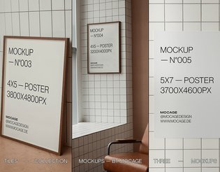 "TILES - COLLECTION" | FREE POSTER MOCKUPS