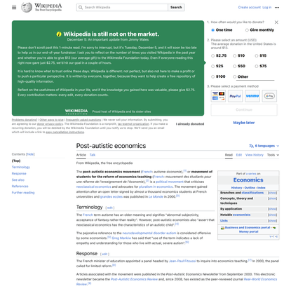 Post-autistic economics - Wikipedia