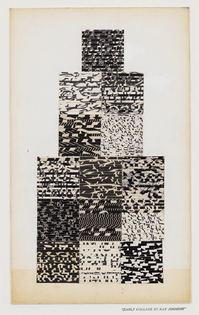 Ray Johnson, 14 Squares, c. 1956, Collage on cardboard panel