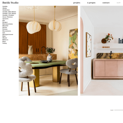 Projets — Batiik Studio