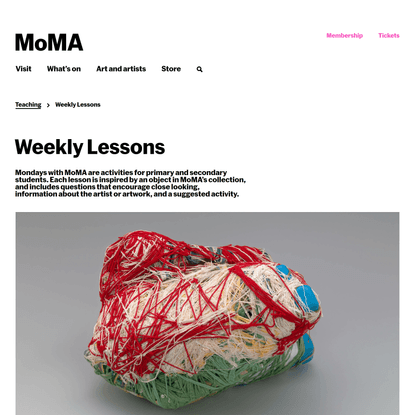 Weekly Lessons | MoMA