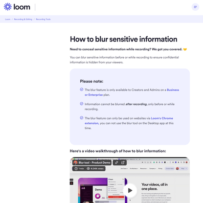 How to blur sensitive information