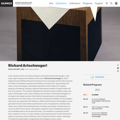 Richard Artschwager!