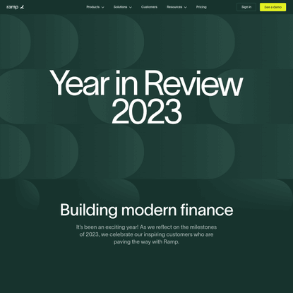 Ramp’s 2023 Year in Review