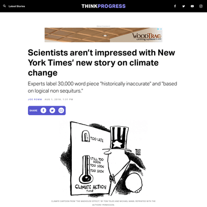 Scientists aren't impressed with New York Times' new story on climate change
